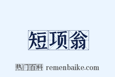 短项翁是什么意思的图片